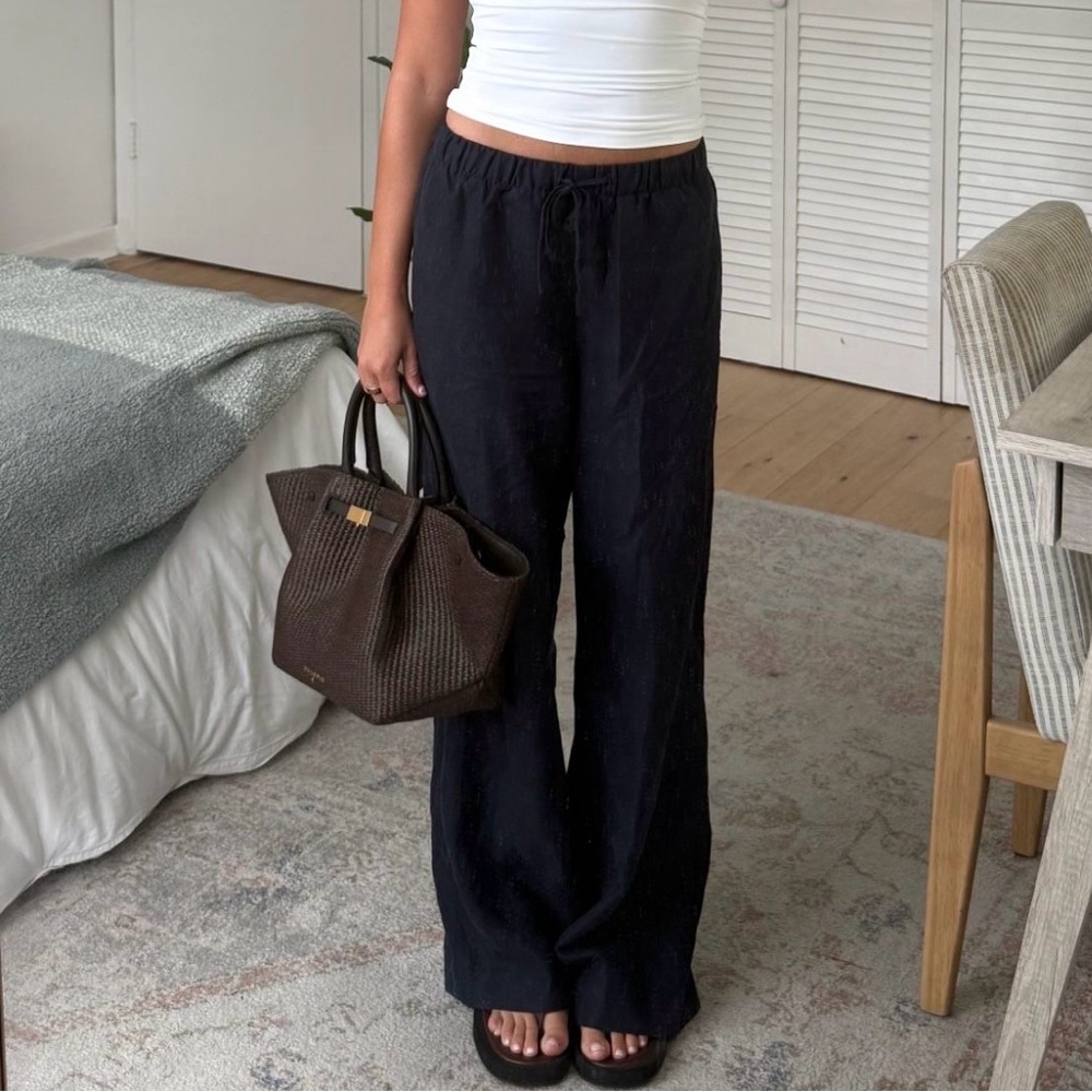 GAP Black Wide-Leg Pants